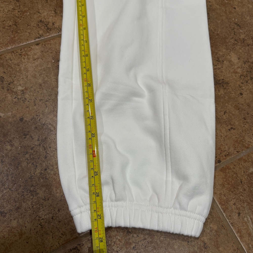 NWT Athleta Heavyweight Terry Cargo‎ Jogger Pants S Petite Ivory Off-white Cargo - Picture 6 of 11